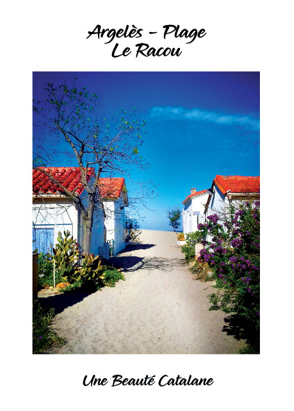 Affiche 30x40 cm "Promenade au Racou"