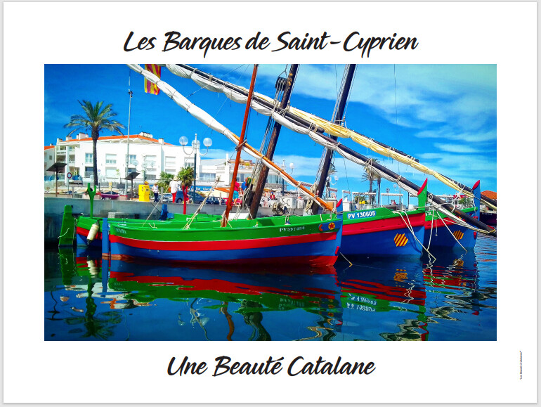 Cadre Photo 30x40 cm Cadre Photo 30x40 cm "Les Barques de Saint Cyprien"