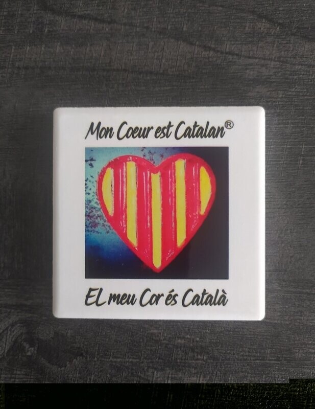 Magnet "Mon Cœur est Catalan"