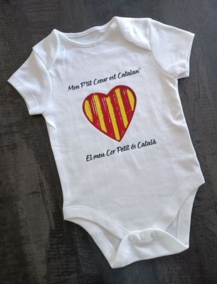 Body Enfant Body Enfant "Mon P'tit Cœur est Catalan"