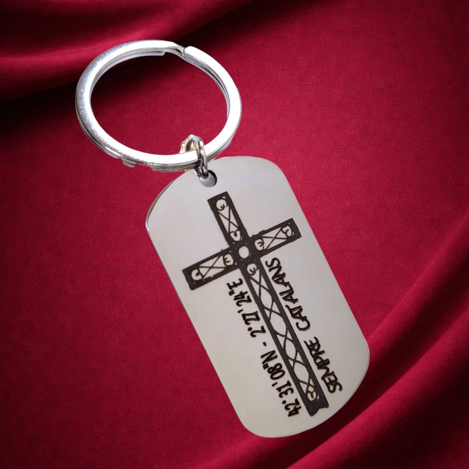 Porte Clef Croix du Canigó + Personnalisation Porte Clef Croix du Canigó + Personnalisation