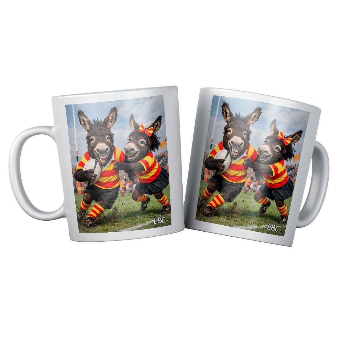 Mug "Ruquet et Bunyete jouent au Rugby"