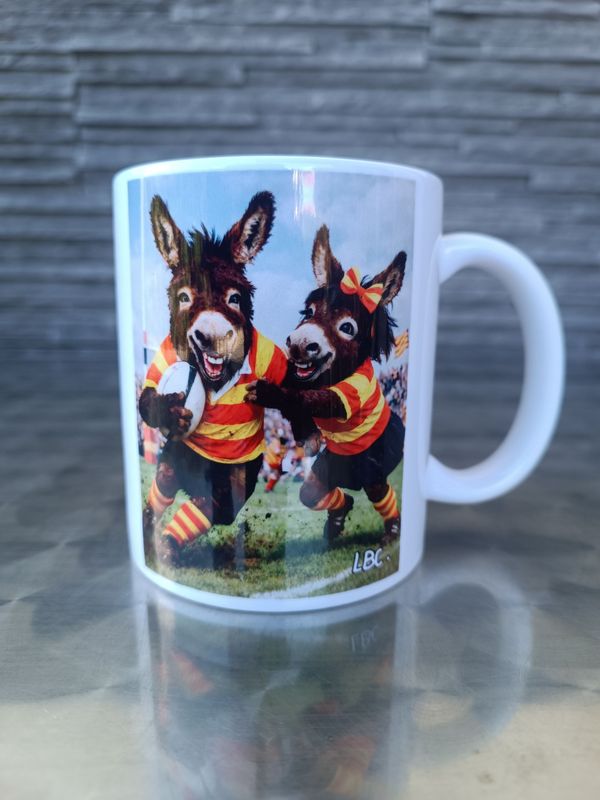 Mug "Ruquet et Bunyete jouent au Rugby"