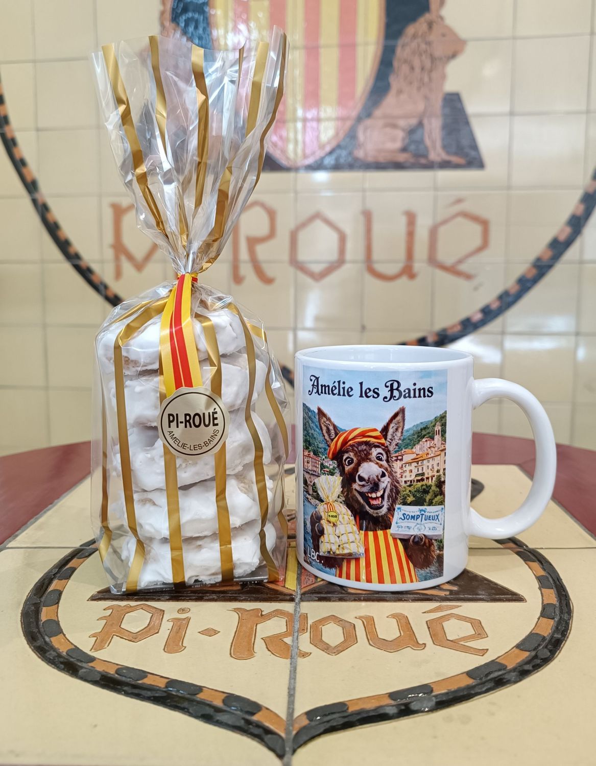Duo Pâtisserie Pi Roué 5 Rousquilles 150g + Mug Amélie les Bains