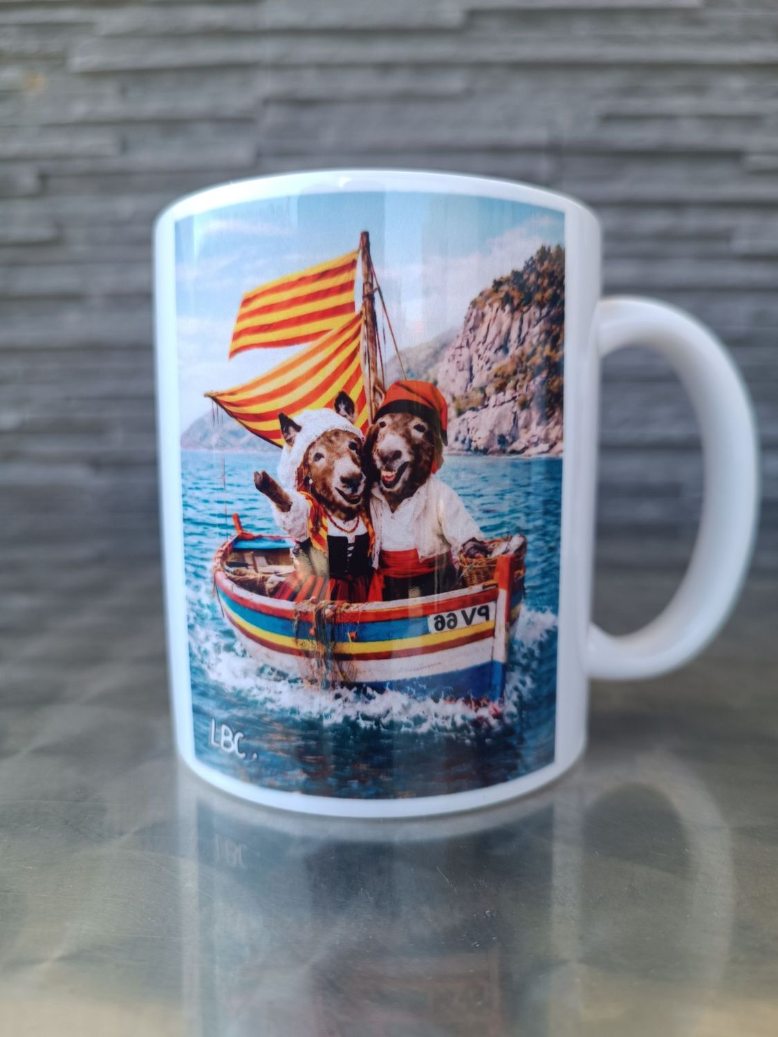 Mug "Ruquet et Bunyete en Barque Catalane" mais il a une Petite Coquetterie"