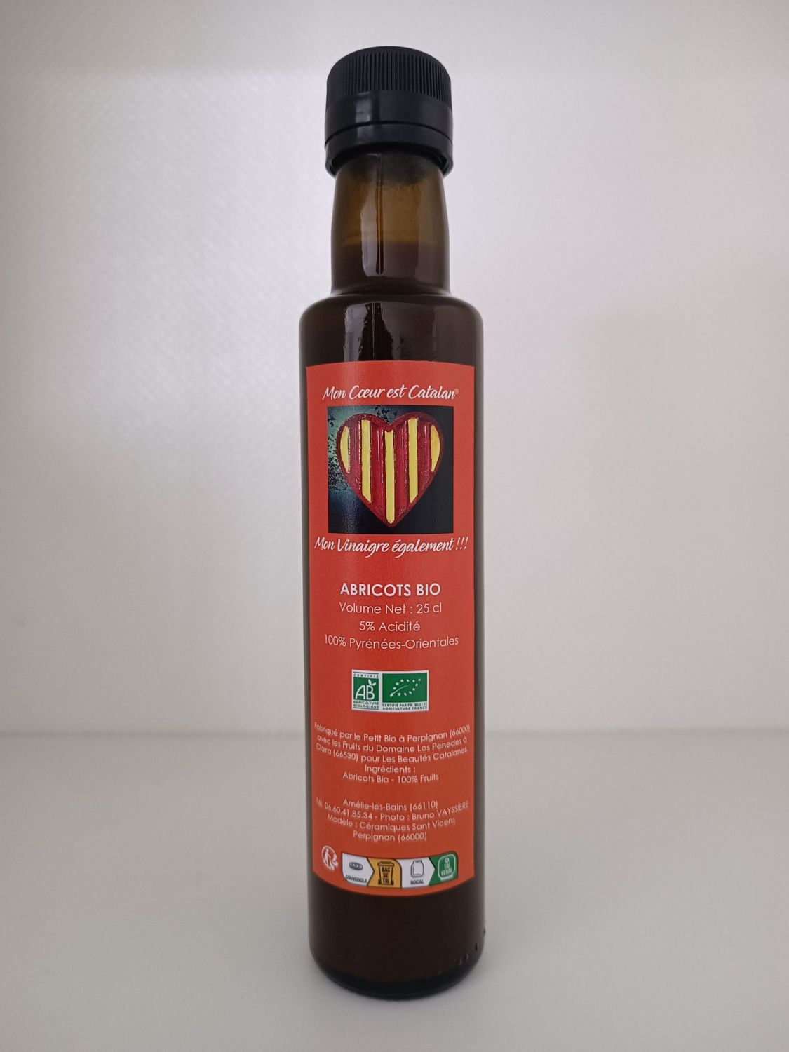 Vinaigre Abricots du Roussillon Bio