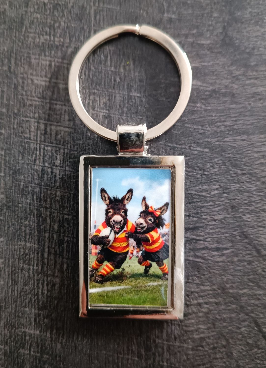 Porte Clef Ruquet et Bunyete "Rugby"