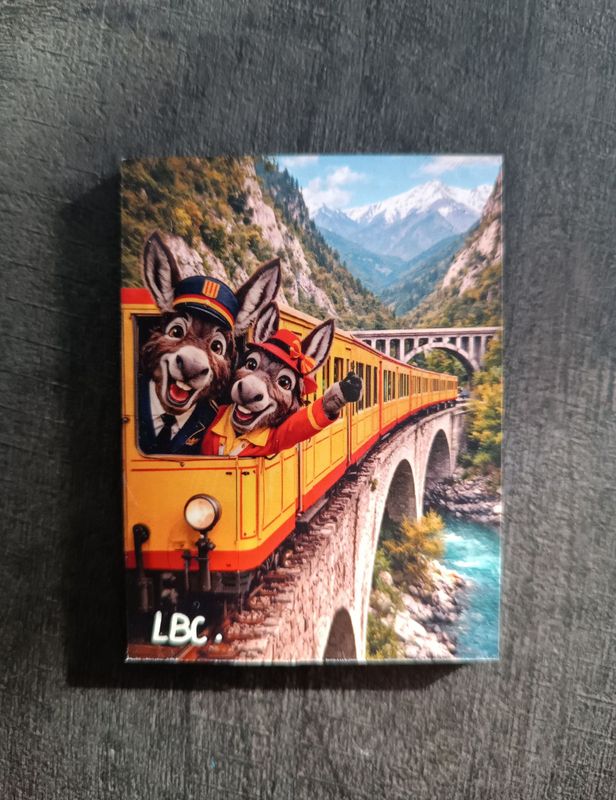 Magnet "Ruquet et Bunyete" Train Jaune