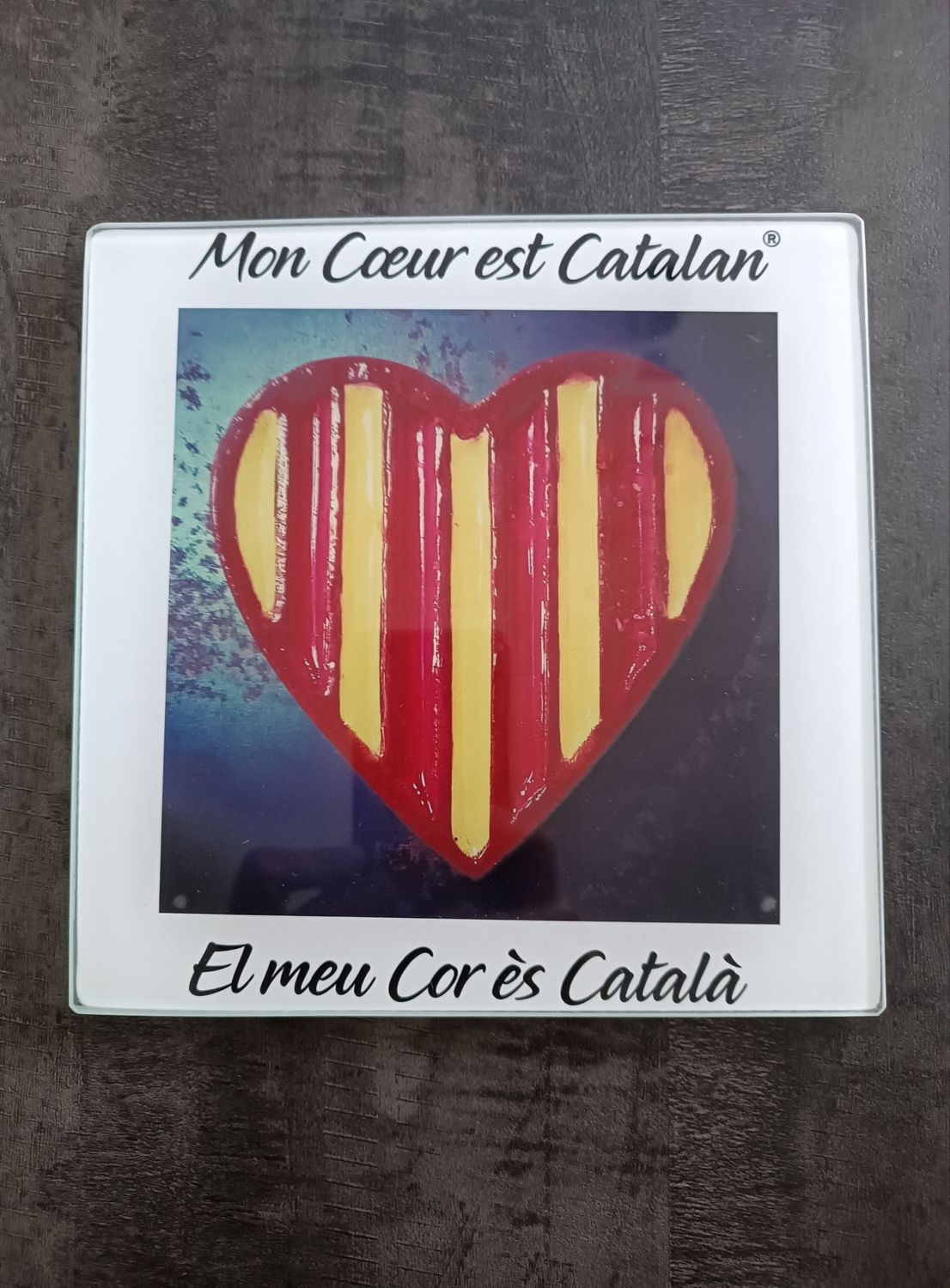 Dessous de Plat "Mon Cœur est Catalan" mais il a une Coquetterie !!!