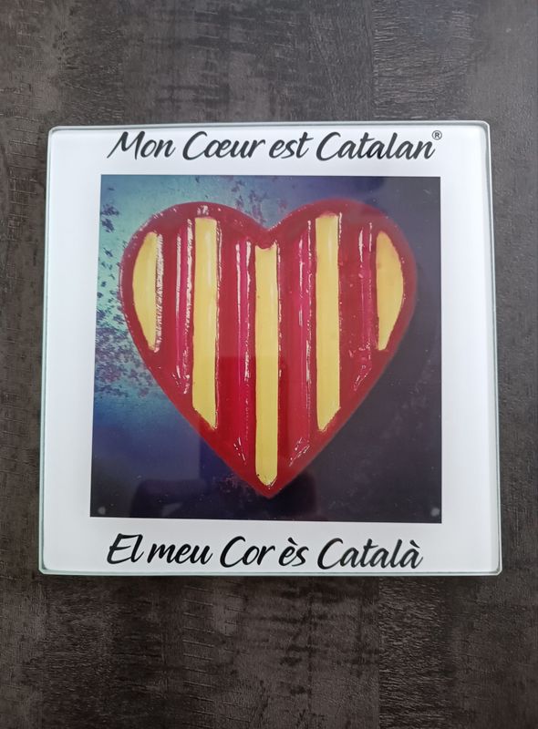 Dessous de Plat "Mon Cœur est Catalan" mais il a une Coquetterie !!!
