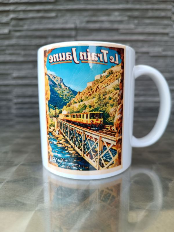 Mug "Le Train Jaune" mais il a une petite Coquetterie !!!