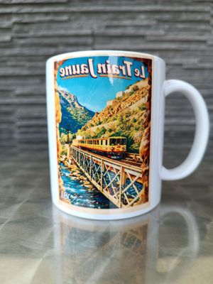 Mug Mug "Le Train Jaune" mais il a une petite Coquetterie !!!