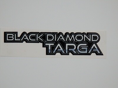 Black Diamond Targa Sticker Font