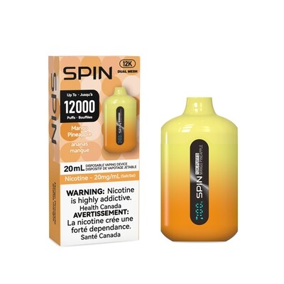 SPIN (12,000 PUFFS) RECHARGEABLE 