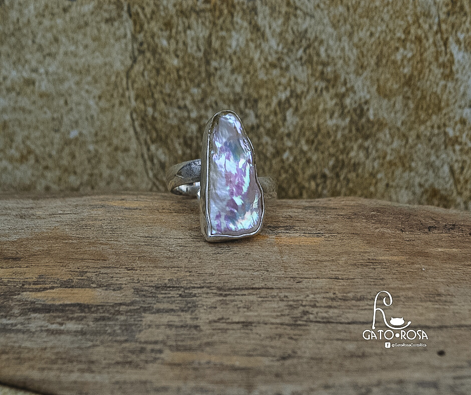 ​ANILLO DE PLATA 925 Y PERLA CULTIVADA AJUSTABLE AN0179M