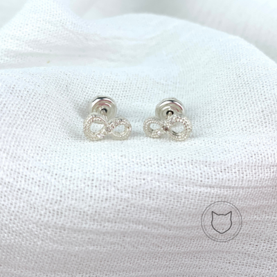 ARETES INFINITO DE PLATA 925 Y CRISTALES AB0030L29