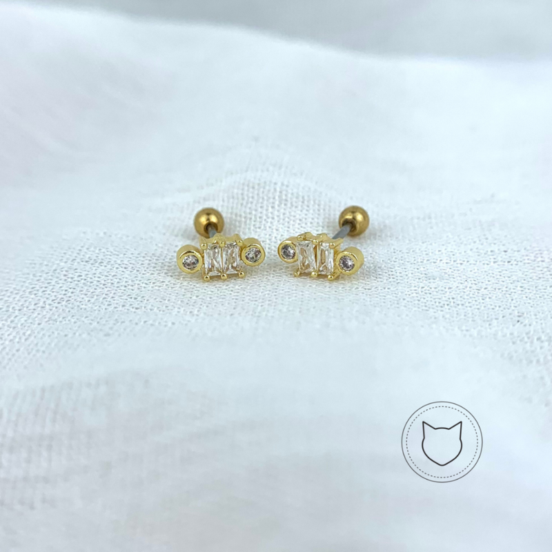 ARETES DE BAÑO DE ORO Y CRISTALES AB0115G31