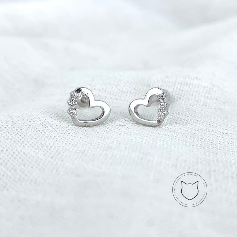 ​ARETES DE PLATA 925 Y CRISTALES AB078L25