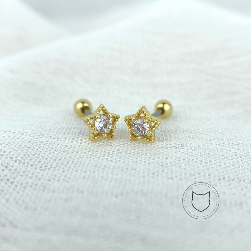 ARETES DE BAÑO DE ORO Y CRISTALES AB0238G31