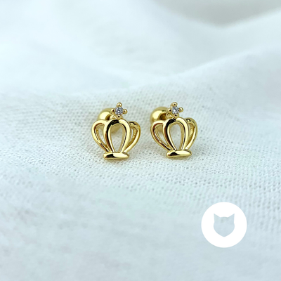 ARETES DE BAÑO DE ORO Y CRISTALES AB0373G25