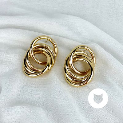 ARETES DE BAÑO DE ORO AR2510G37