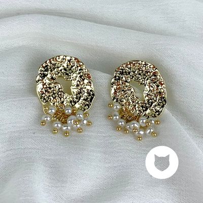 ARETES DE BAÑO DE ORO AR2512G31