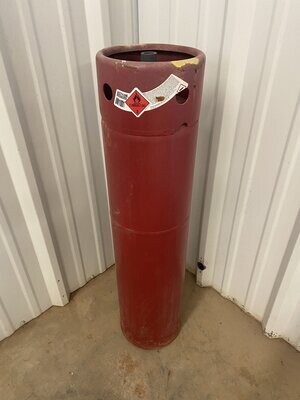 Used 145 Flat Top Acetylene Cylinder FULL