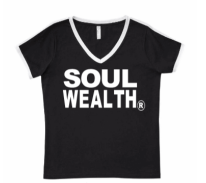SOUL WEALTH RINGER TEE (PLUS SIZES ONLY)