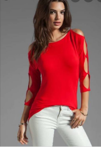 Polo élégant rouge
