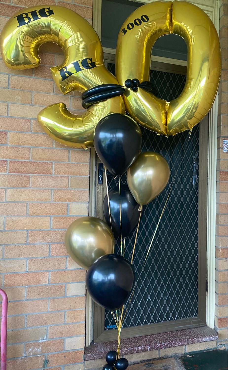 Double Number Balloon Bouquet