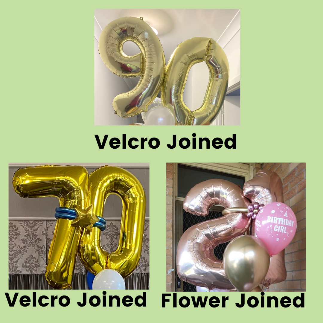 Double Number Balloon Bouquet