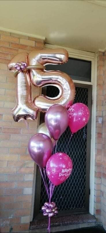 Double Number Balloon Bouquet