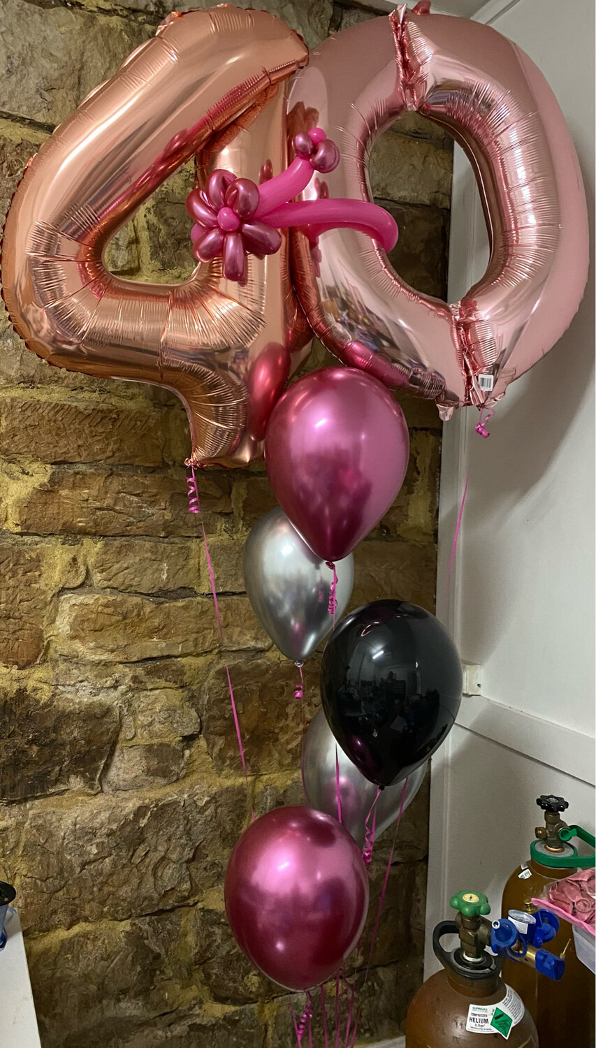 Double Number Balloon Bouquet