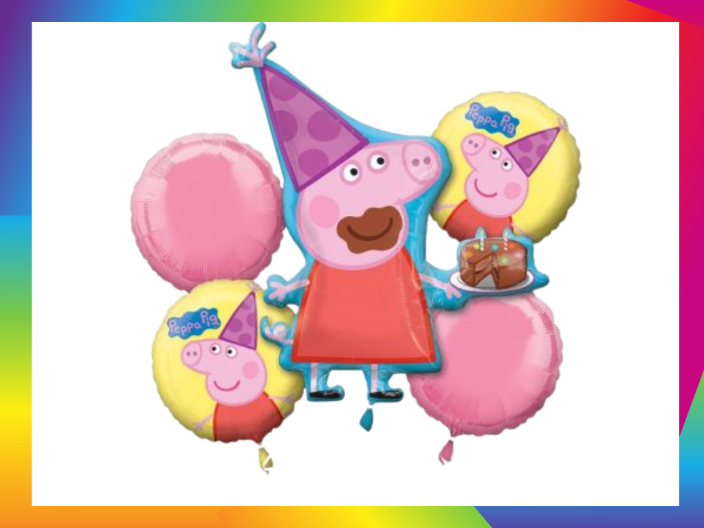 Peppa Pig Balloon Bouquet