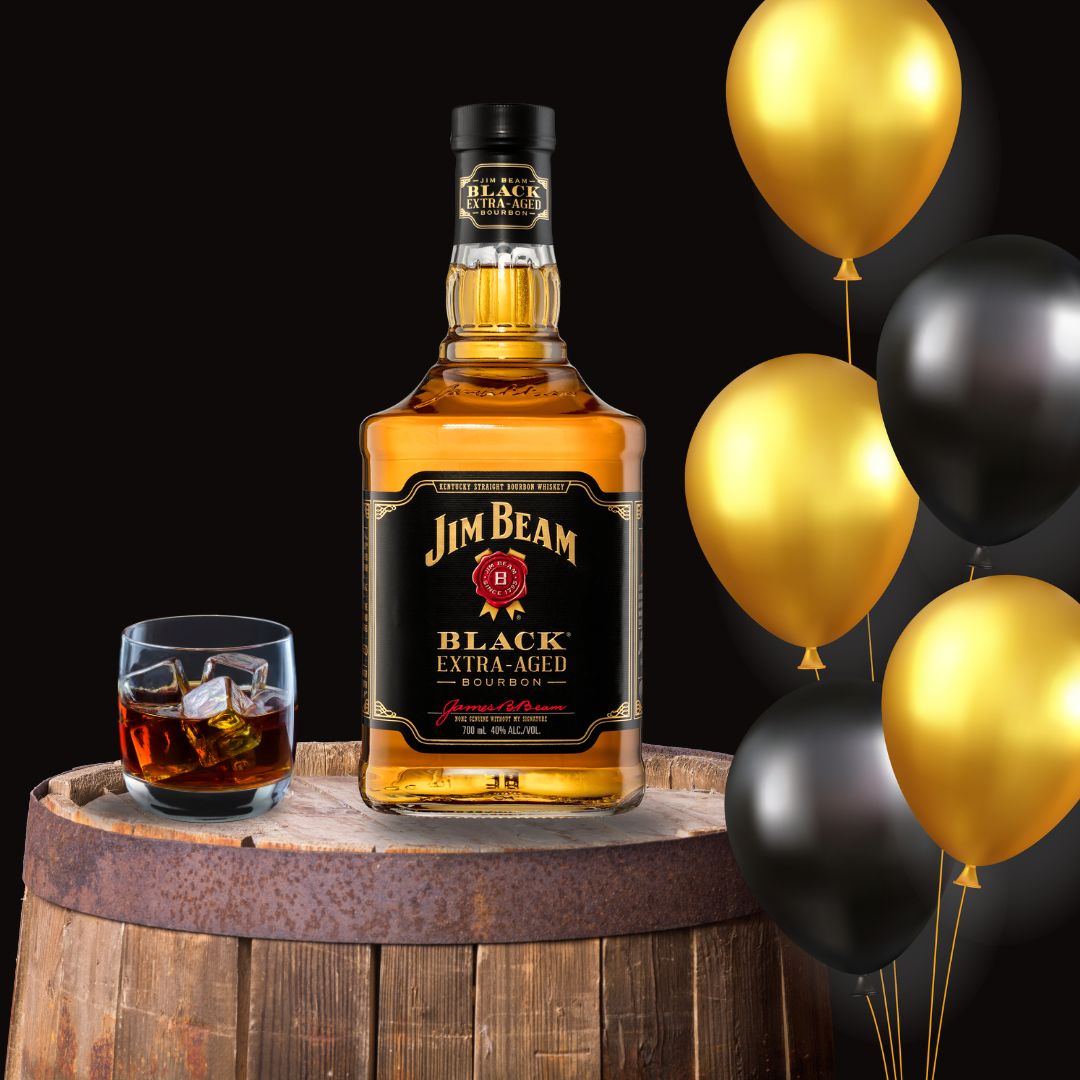 Jim Beam-Black Extra-Aged Kentucky Straight Bourbon Whiskey 700mL