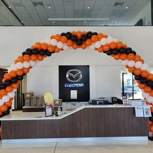 Large -Spiral Balloon Arch -Indoor