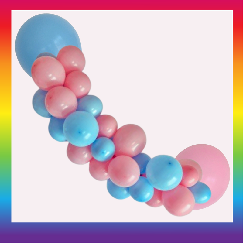 Pink N Blue -Garland -Organic ( 2 Meters )