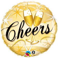 18″ ROUND FOIL -Cheers Starbursts
