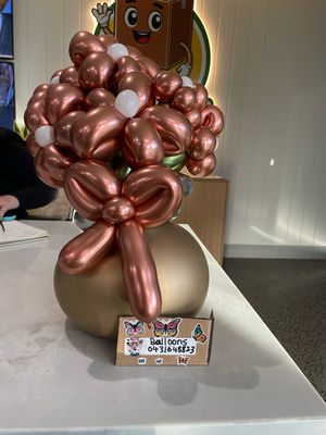 Twisted Balloon Flower Pot – detail view 1 by Glitz N Twists