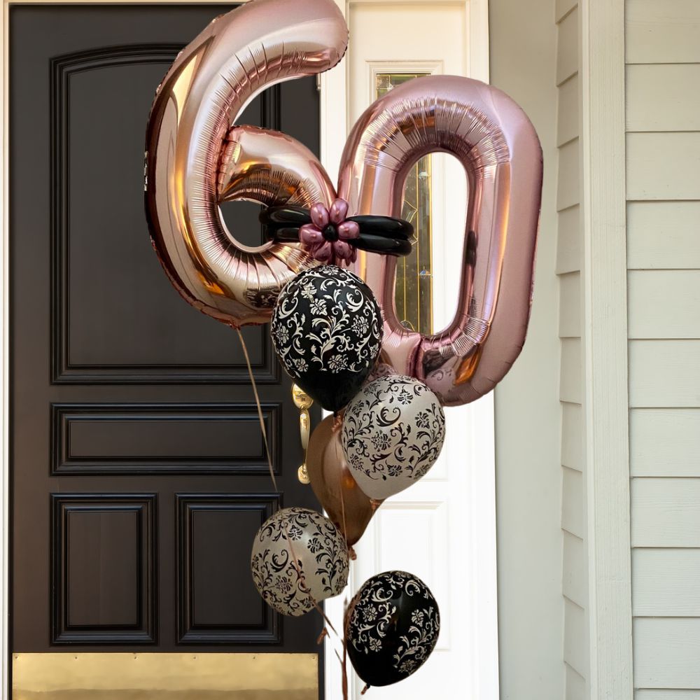 Double Number Balloon Bouquet