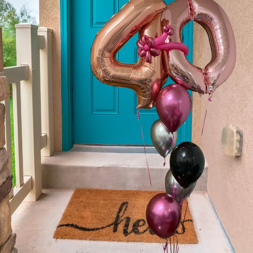 Double Number Balloon Bouquet