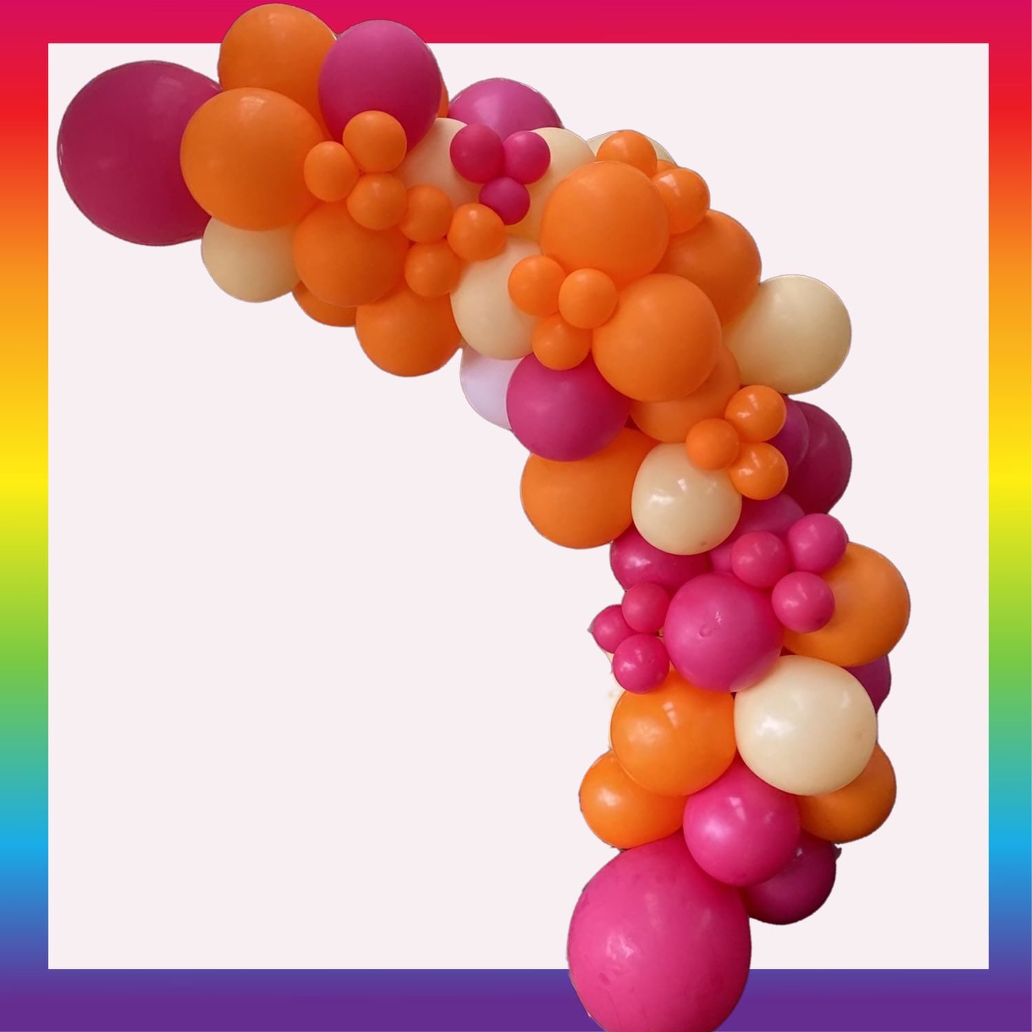 Tropical -Organic Balloon Garland - per meter