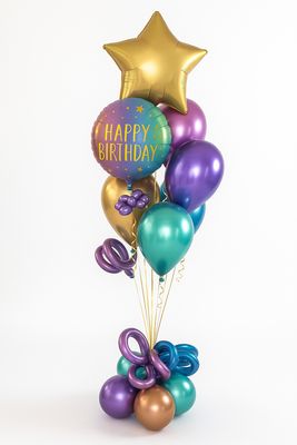 Glitter N Star Balloon Bouquet