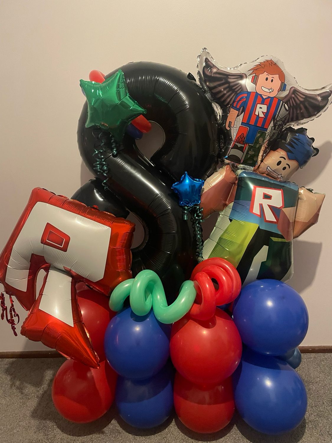 Large- Custom Air Filled Numbers