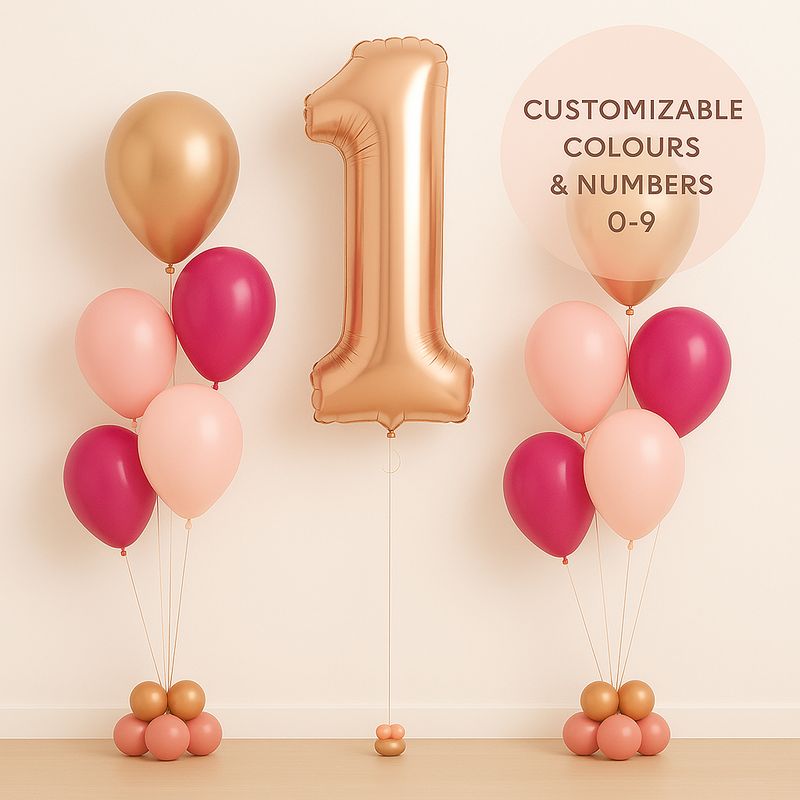 Single Number Balloon Bundles