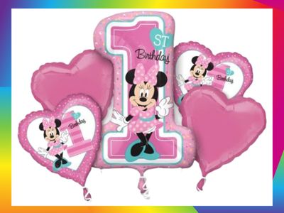 Minnie Mouse Balloon Bouquet by Glitz N Twists