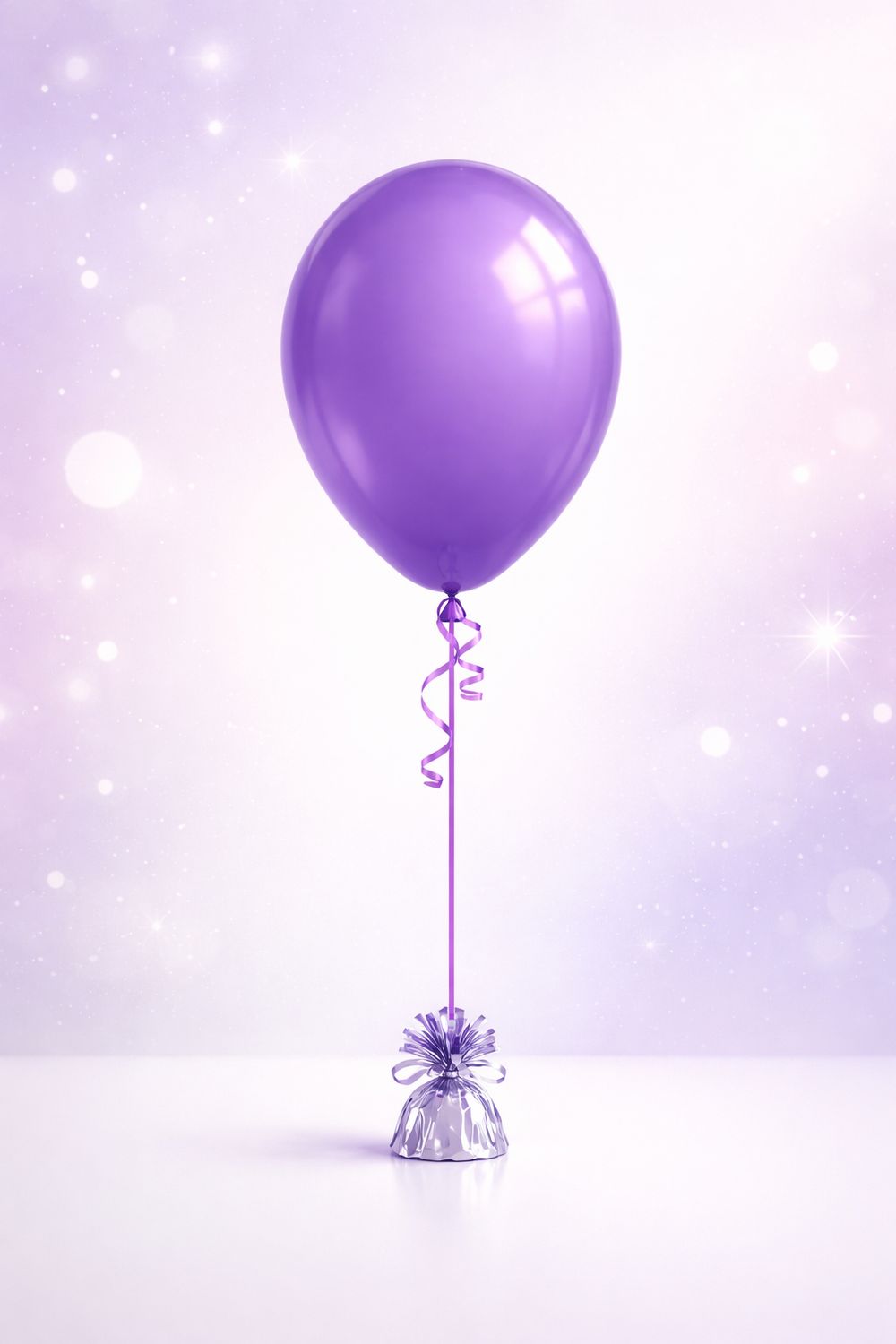 Helium Latex Balloons-On Ribbon- With Weight