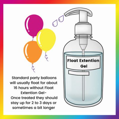 ADD -Float Extension Gel -to your balloons