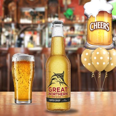 Super Crisp Lager -Great Northern- 6 pack by Glitz N Twists