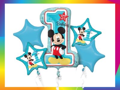 Mickey Mouse Balloon Bouquet by Glitz N Twists